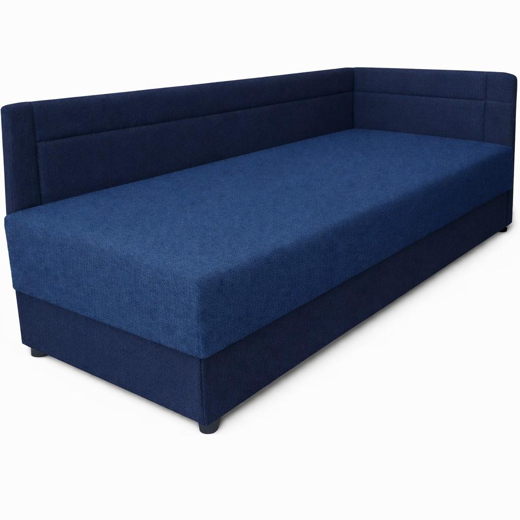 Egyszemélyes saroktámlás heverő rugós erősített rugós, sűrűbb rugózattal (J)