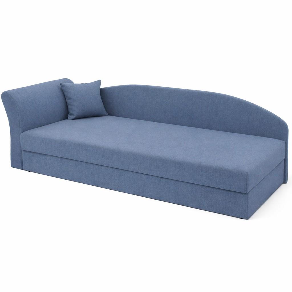 Egyszemélyes karfás-támlás heverő erősített rugós, sűrűbb rugózattal (J)