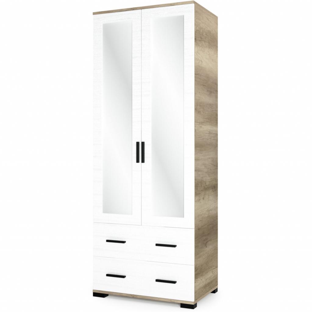 Galaxy G8 gardrób - tükrös, fiókos elem  80 cm (DIV)