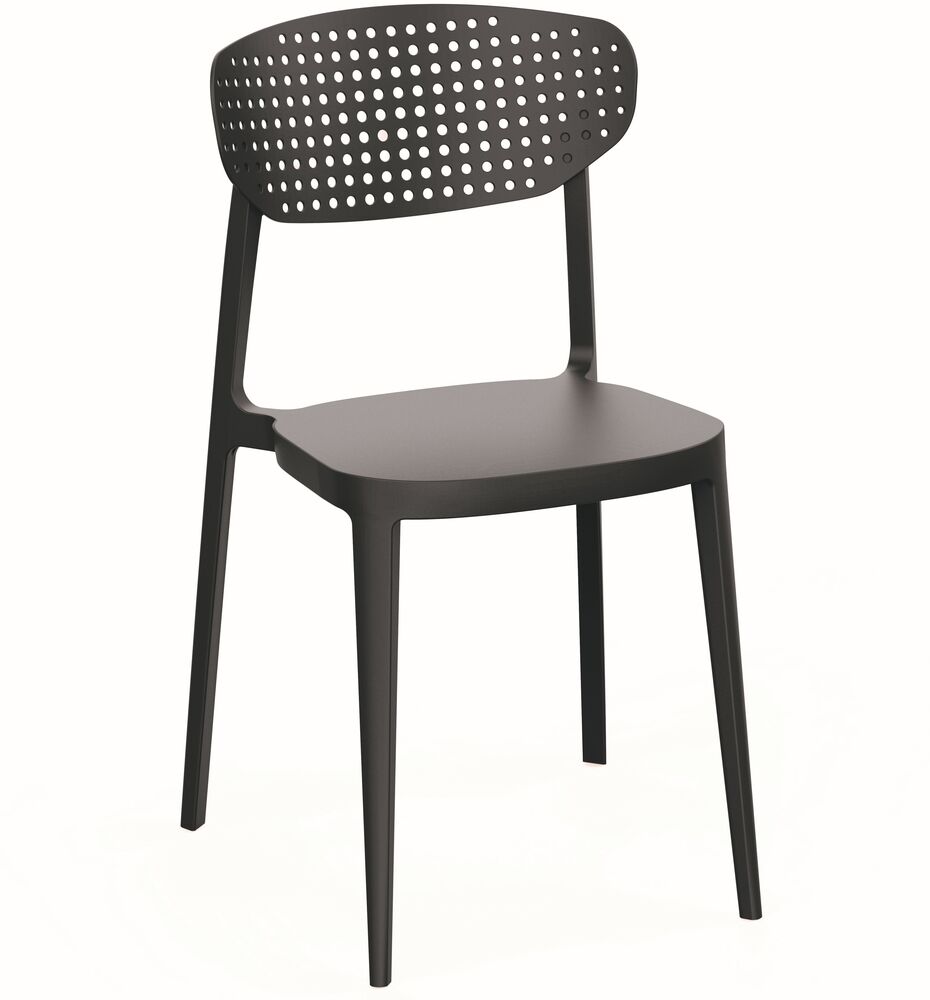 Rojaplast Aire műanyag kerti szék - Antracit (Antracit) (RP)