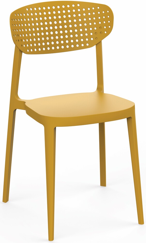 Rojaplast Aire műanyag kerti szék - Mustársárga (Mustársárga) (RP)