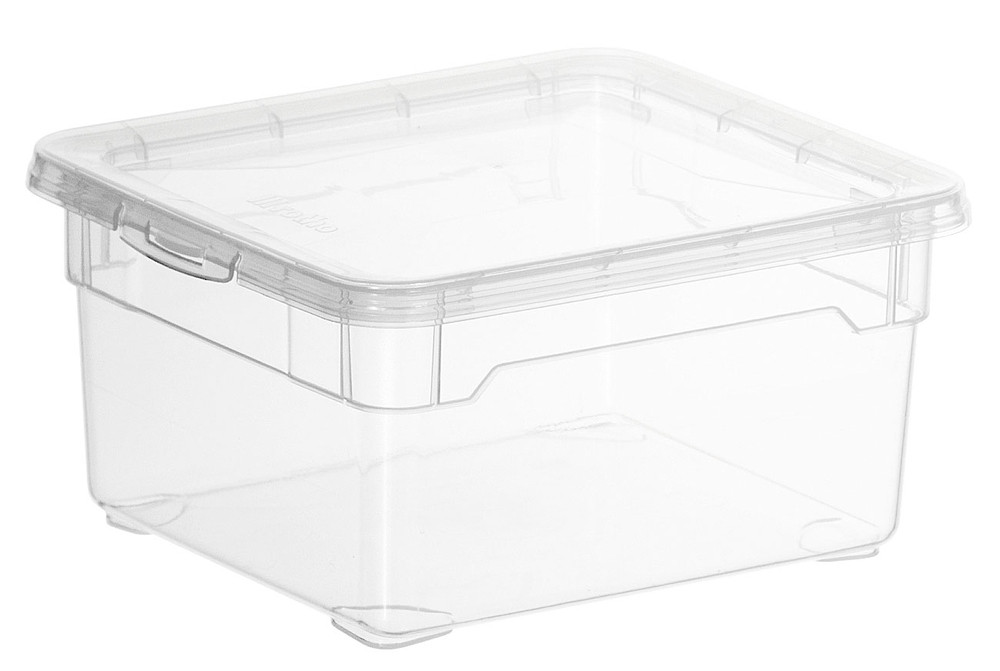 ROTHO Clearbox 2 literes műanyag tároló doboz fedéllel - átlátszó (RP)