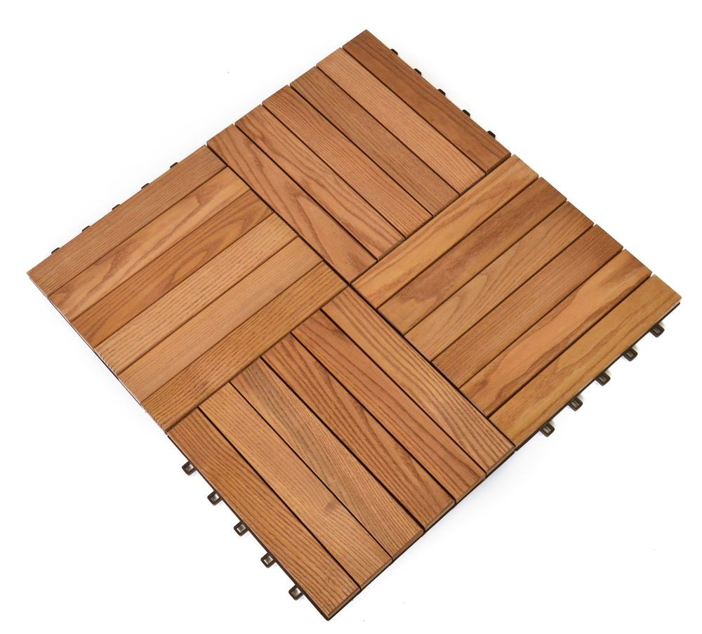 ROJAPLAST thermowood fa+műanyag padlóburkolat, 6db - barna (RP)