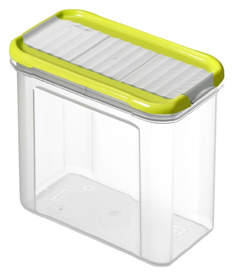 ROTHO Domino plus 1 L műanyag élelmiszertároló doboz - zöld (RP)