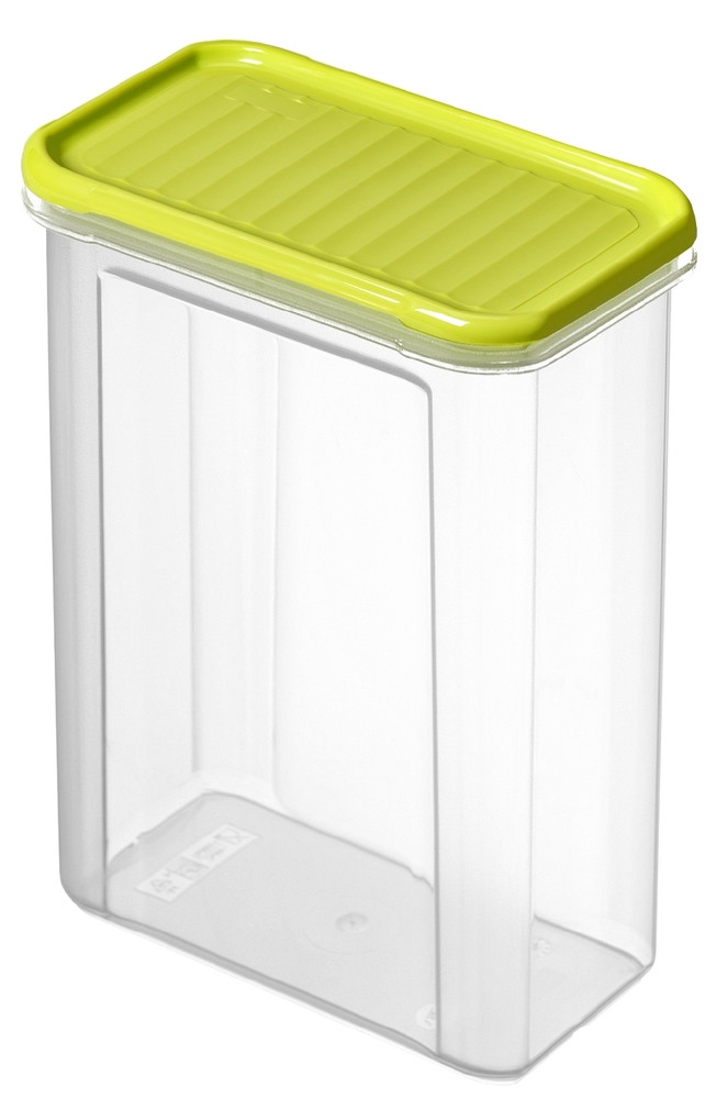 ROTHO Domino 1,5 L műanyag élelmiszertároló doboz - zöld (RP)