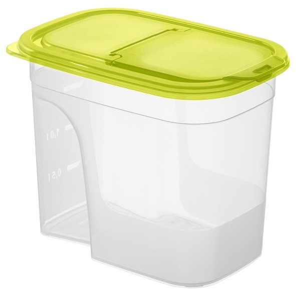ROTHO Sunshine műanyag élelmiszertartó doboz 2,2 L - zöld (RP)