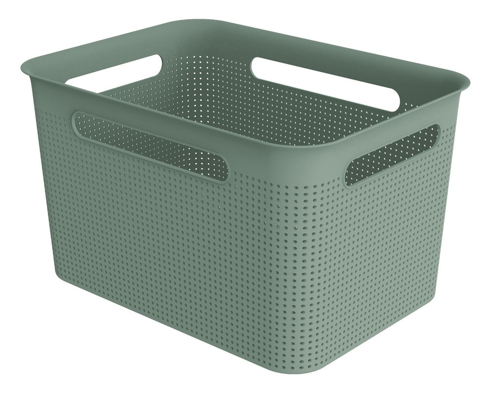 ROTHO Brisen műanyag tároló doboz  16 L - zöld (RP)