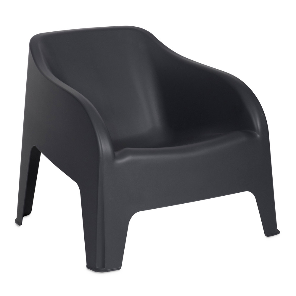 TOOMAX Petra grafit műanyag kerti szék/fotel - grafit (RP)