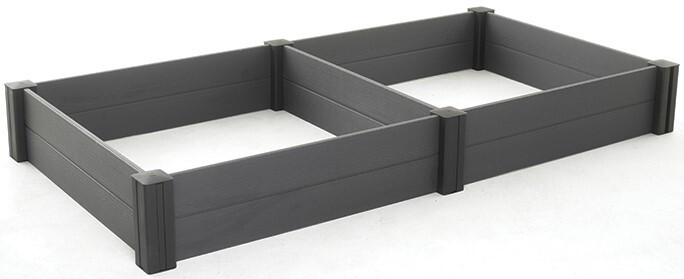 KETER Vista modular duo grey műanyag emelt ágyás, szürke színben (RP)