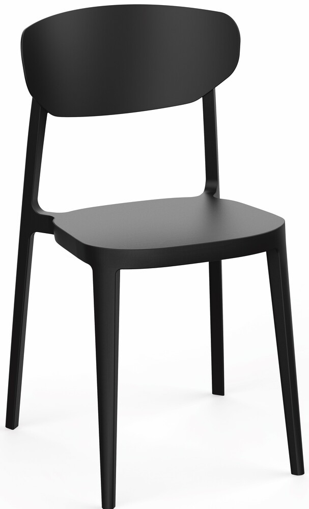 Rojaplast MARE műanyag kerti szék - fekete (RP)