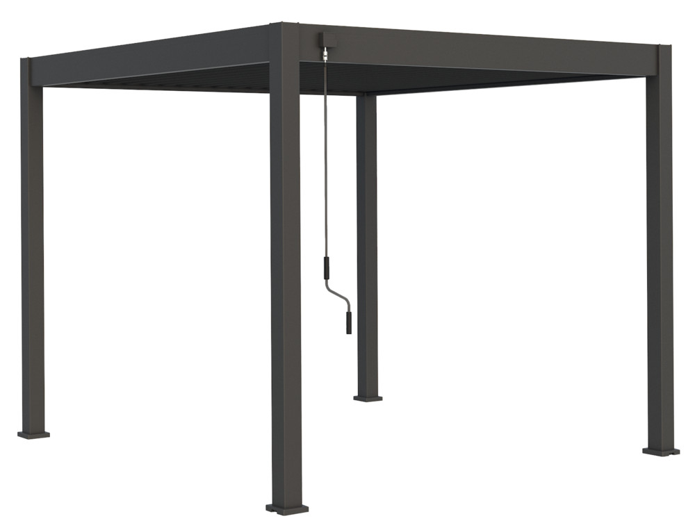 Rojaplast intro neo bioklimatikus pergola 4X3 M - szürke, RAL 7016 (RP)