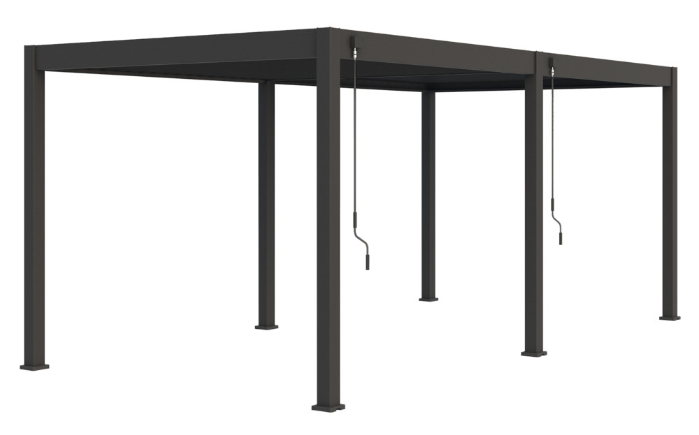 Rojaplast intro plus bioklimatikus pergola 6X3 M - szürke, RAL 7016 (RP)