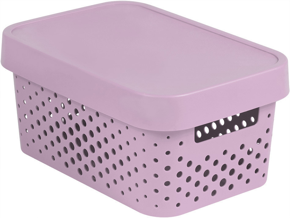 CURVER  Infinity dots pink 4,5 L  műanyag tároló doboz tetővel - rózsaszín (RP)
