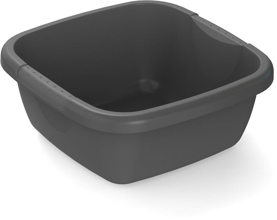 ROTHO Eco fürdőszobai mosogató tál, 8 L - fekete (RP)