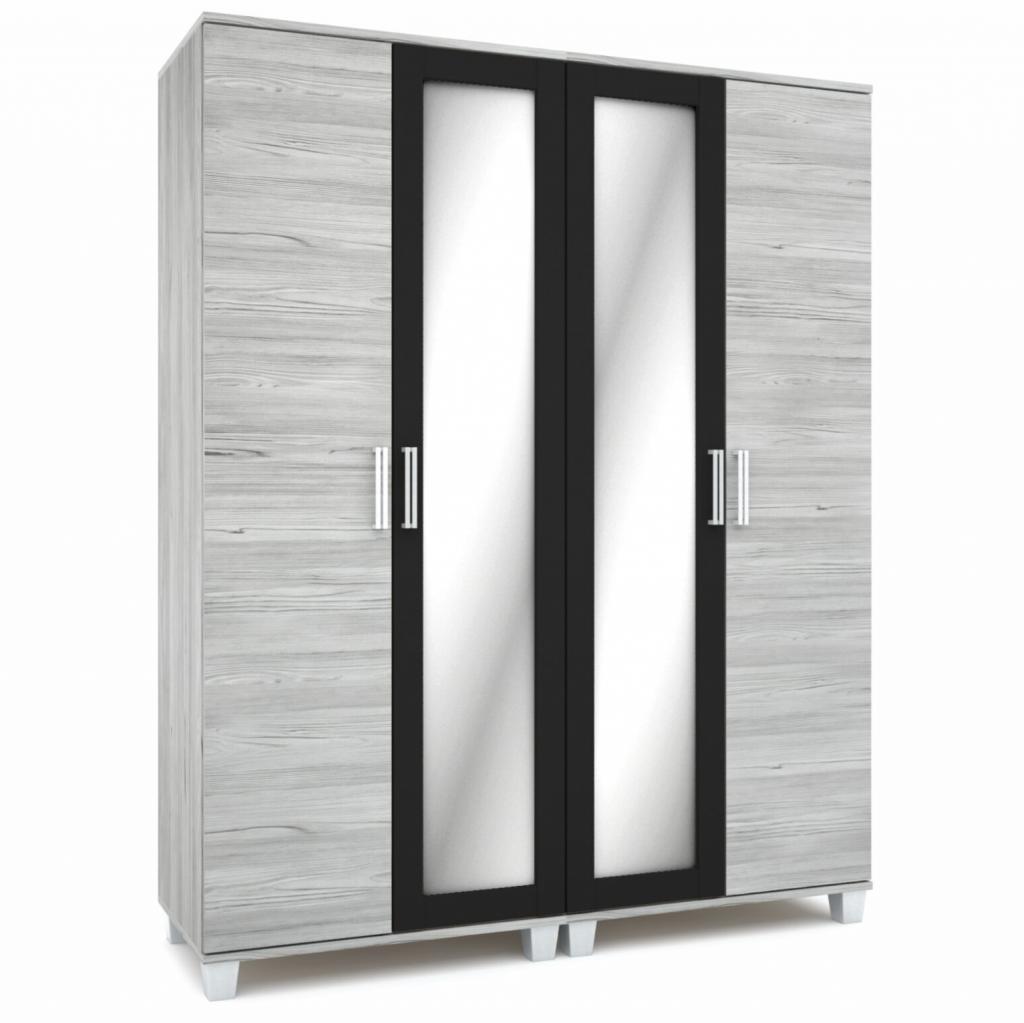 Basic gardróbszekrény - 160 cm széles, 4 ajtós változat (DIV)