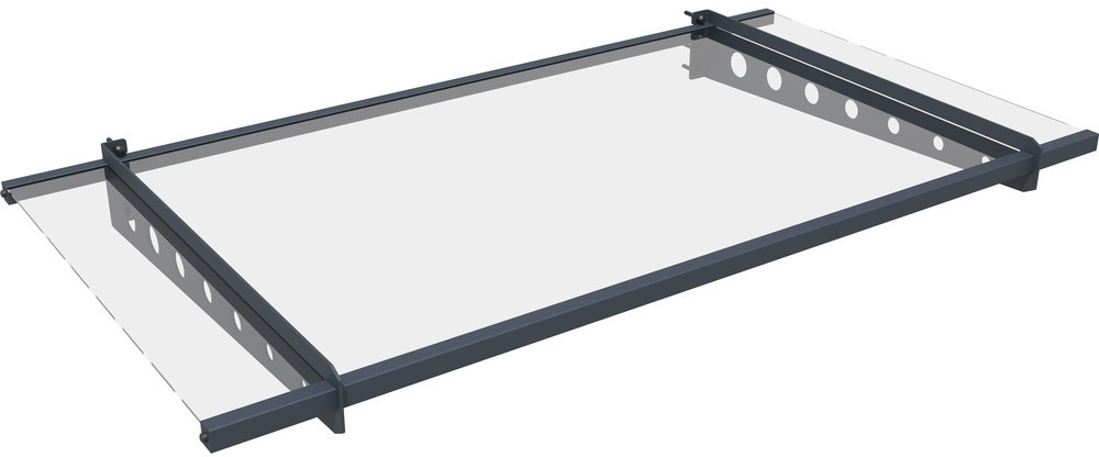 ROJAPLAST  bejárati előtető, átlátszó plexi, 150x80 CM (RP)