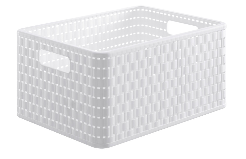 ROTHO Country műanyag tároló doboz,  A4/18L, fehér (RP)