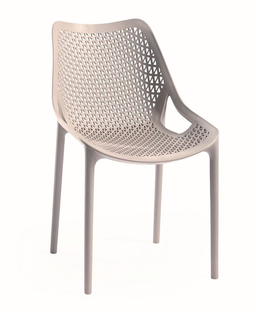 ROJAPLAST Bilros műanyag kerti szék, barnás-szürke (RP)