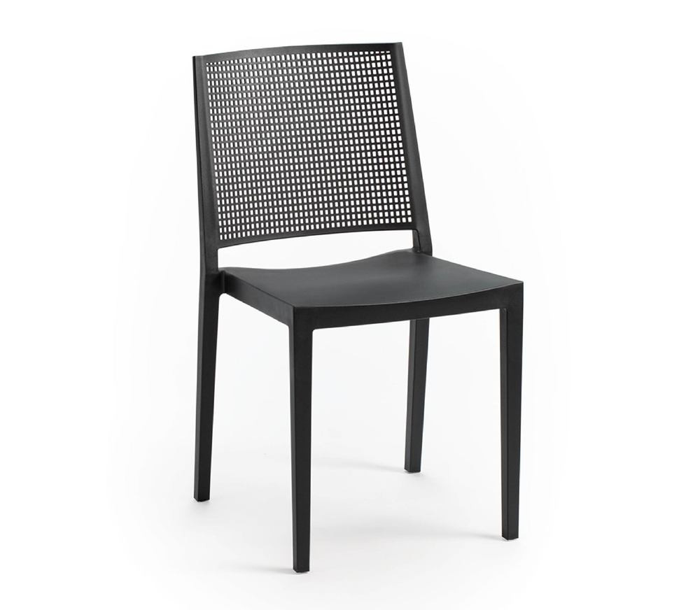 ROJAPLAST Grid műanyag kerti szék, antracit (RP)