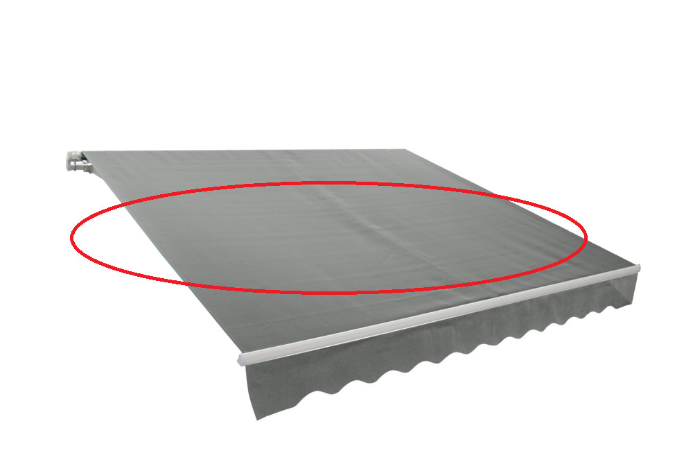 ROJAPLAST tartalék ponyva falra szerelhető 3,95 x 2,5 m-es napellenzőhöz- kiegészítő- szürke (RP)