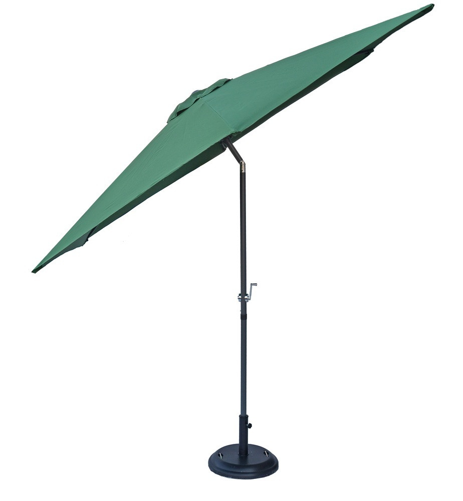 ROJAPLAST dönthető napernyő, talp nélkül - zöld - ø 300 cm (RP)