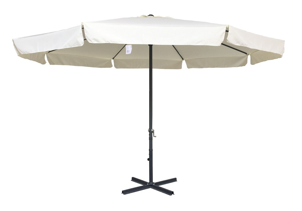 ROJAPLAST Standard napernyő, talp nélkül - fehér - ø 400 cm (RP)