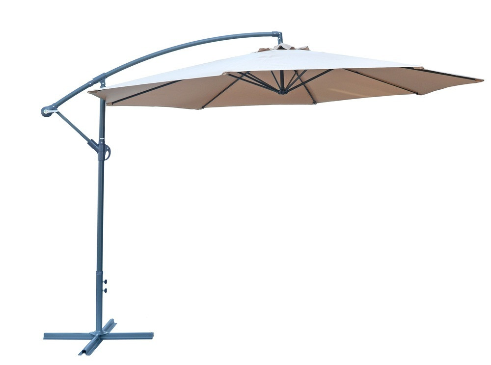 ROJAPLAST 8080 függő napernyő, hajtókarral - bézs - ø 350 cm (RP)