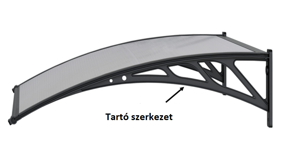 PÓTTARTÓ SZERKEZET - Rojaplast bejárati előtetőhöz - CICI2, CICI3, CICI5-höz (RP)