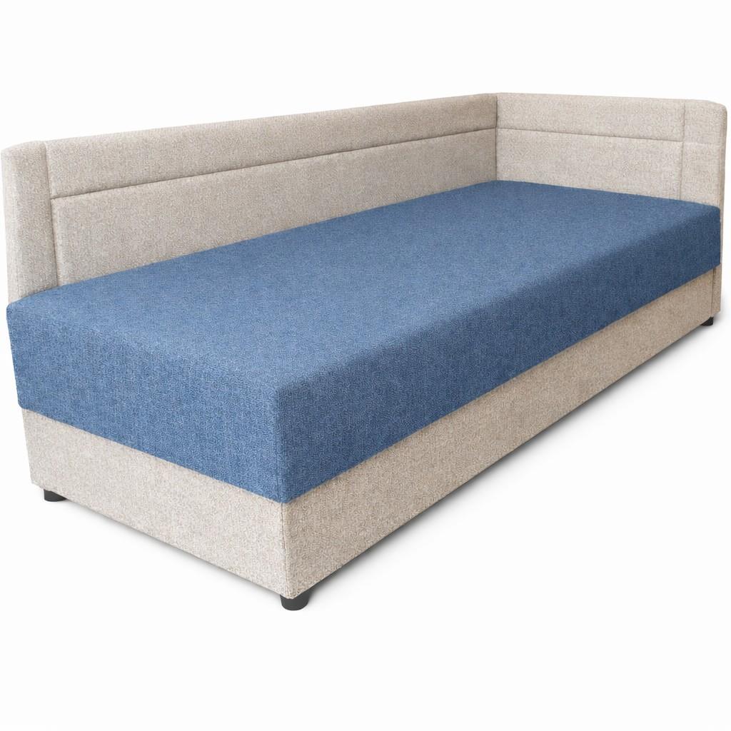 Egyszemélyes saroktámlás heverő rugós (J)