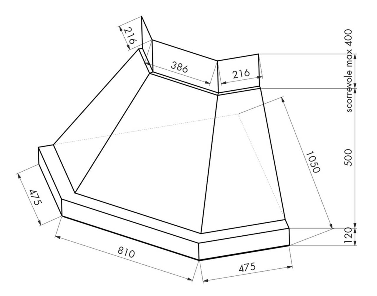 KDESIGN - Páraelszívó AISHA SAROK T500 (MK)