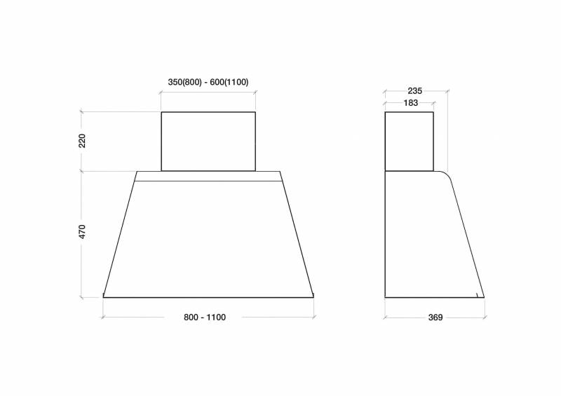 KDESIGN - Páraelszívó K129-110 T500 Corten (MK)