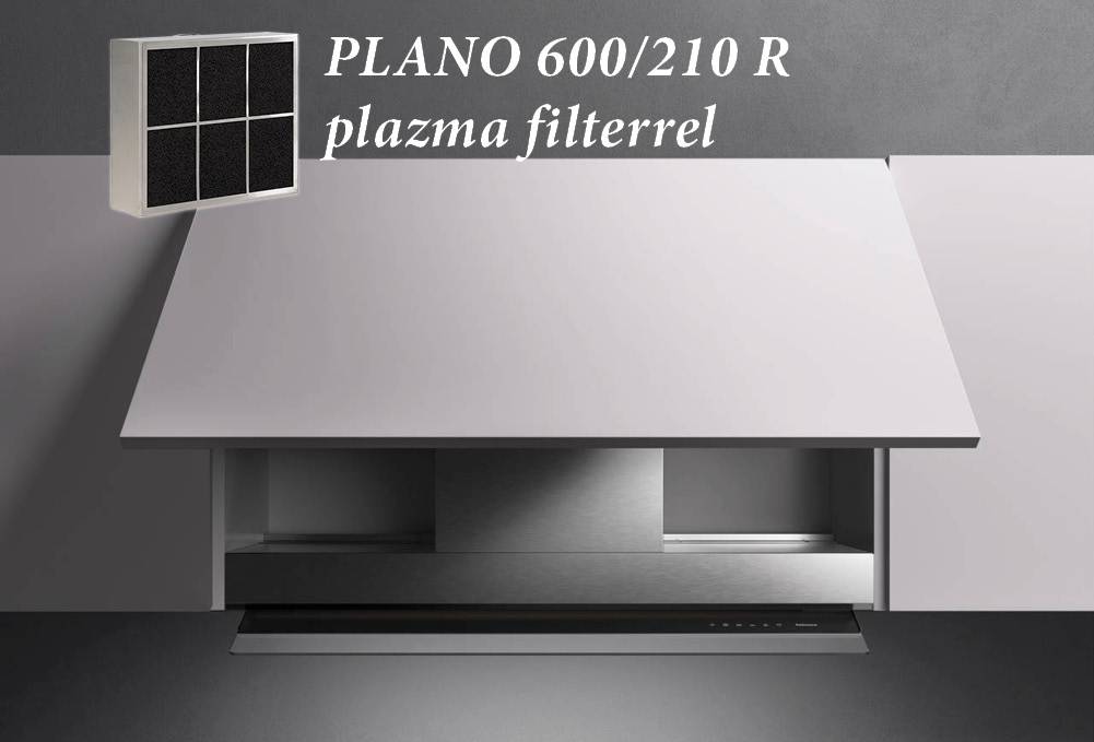 FALMEC - Páraelszívó VIRGOLA TOUCH 120 inox + plazma filter PLANO 600/210 R (MK)