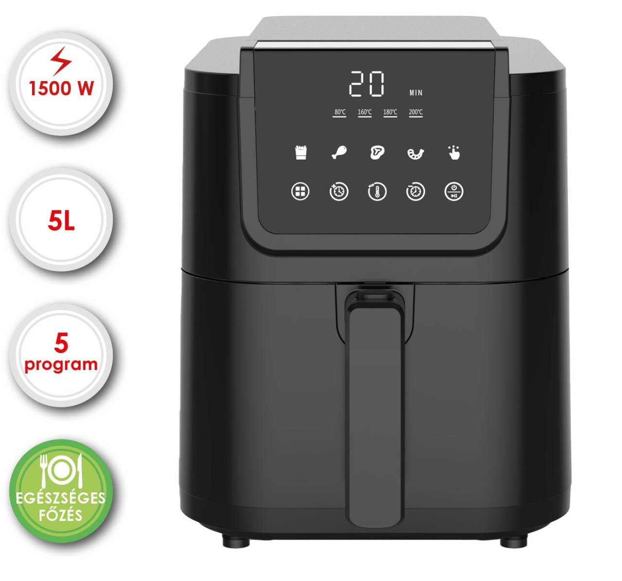 ARDES ARFRYA10L 5 literes Air Fryer forrólevegős sütő (MK)