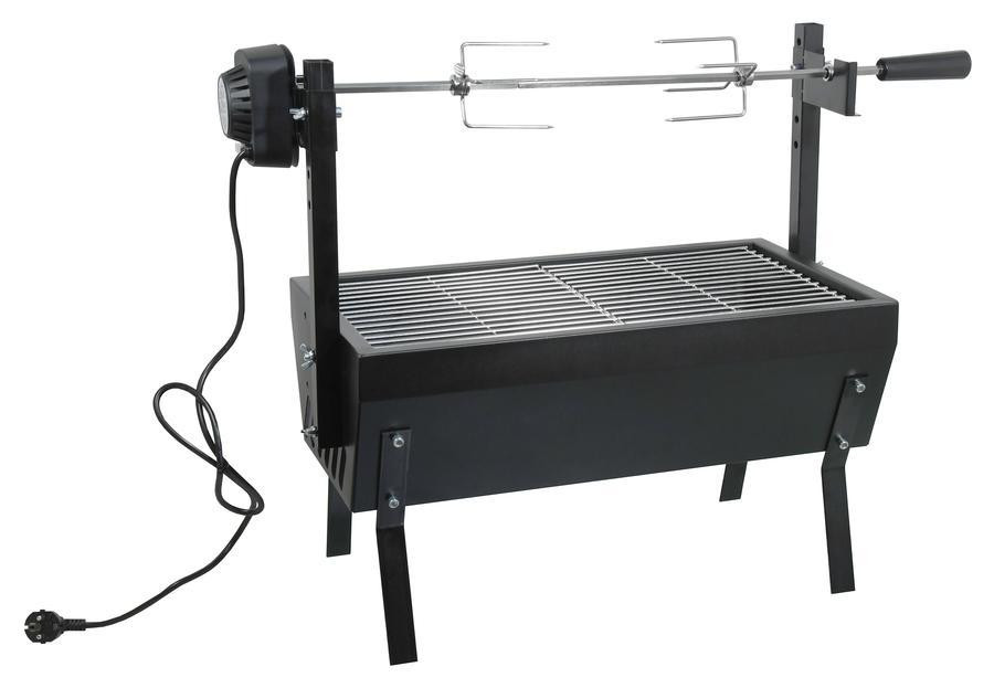 Faszén grill BARBECUE 60cm 230V motorral (RP)