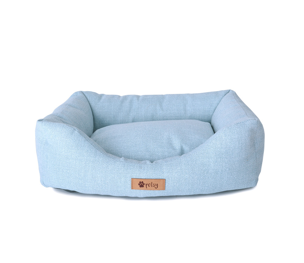 Petsy Dony poliészter kutyafekhely - világoskék-szürke - 65 cm (RP)