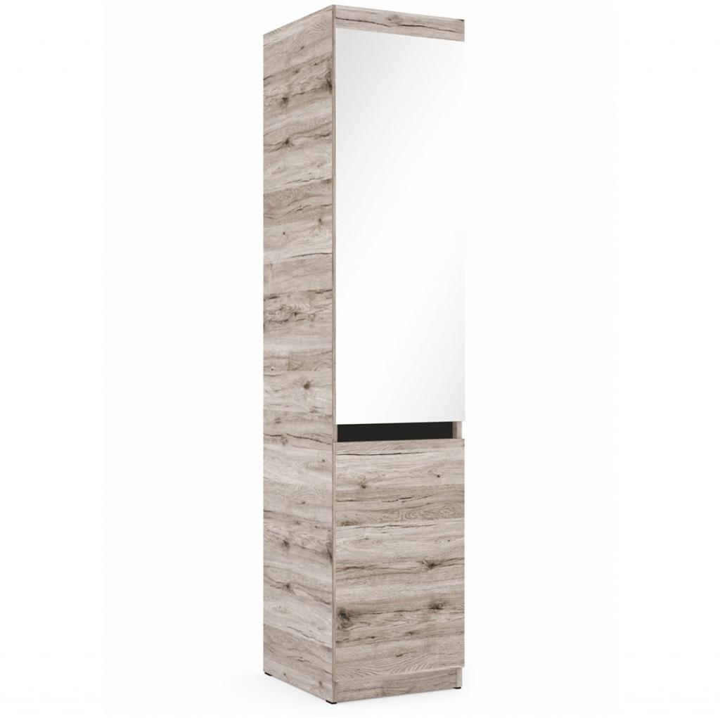 BOSS 2 - ajtós ruhás elem - felül tükrös - 45 cm (DIV)