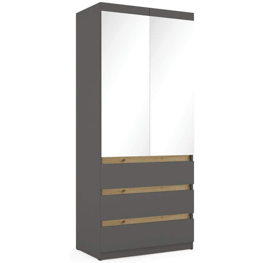 BOSS 10 - ruhás elem - felül tükrös, fiókos - 90 cm (DIV)