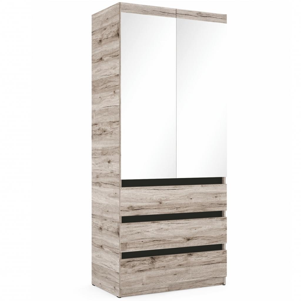 BOSS 10 - ruhás elem - felül tükrös, fiókos - 90 cm (DIV)
