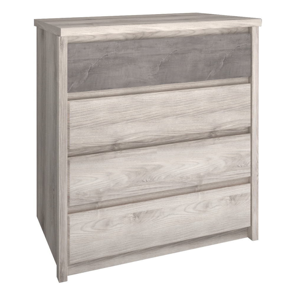 Komód 4S, nairobi gesztenye/onix, JESI NEW (RP)