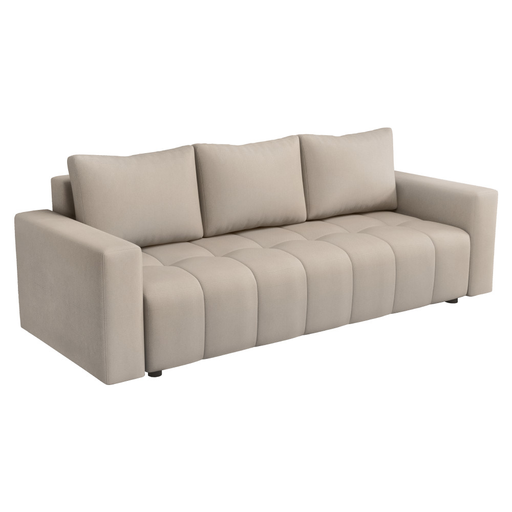 Kihúzható kanapé, szürkésbézs, MARIK (RP)