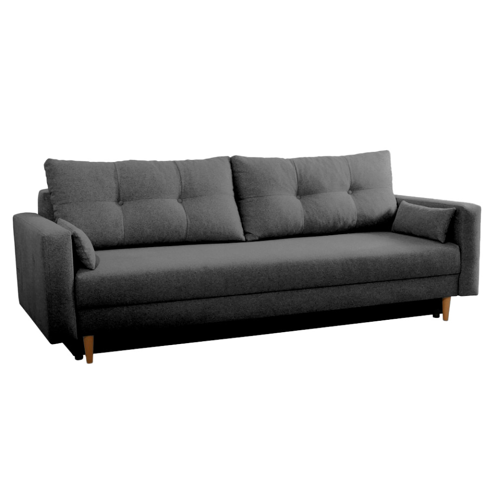 Kihúzható kanapé, szürke, BONYK (RP)