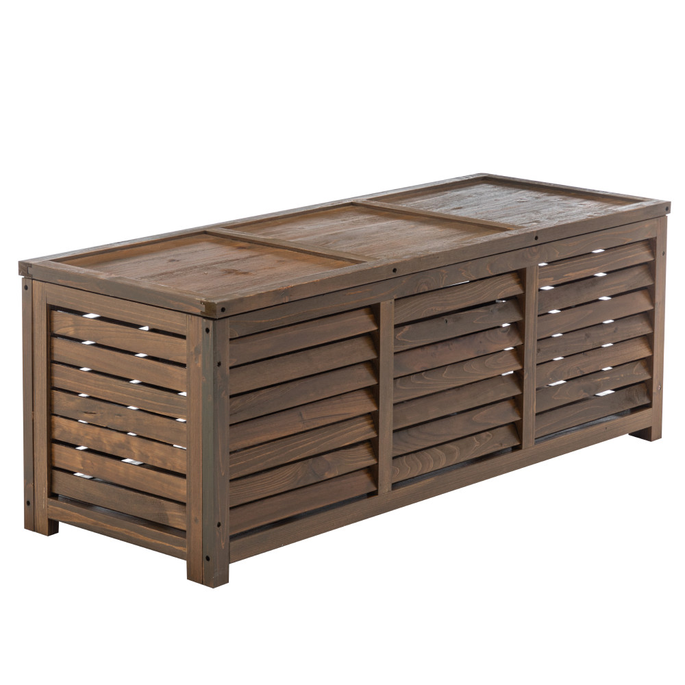 Kerti tárolódoboz, barna, LADAM (RP)