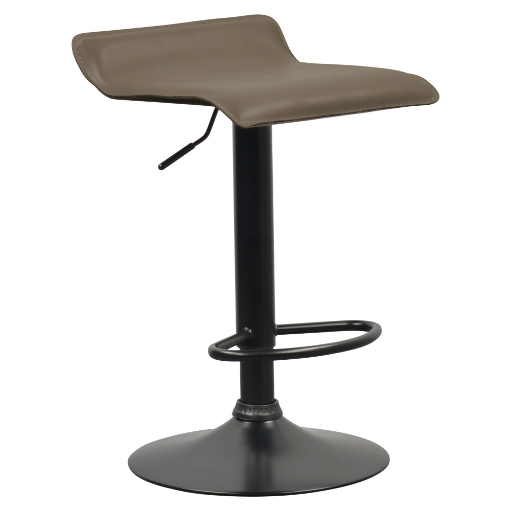 Bárszék, szürkésbarna Taupe ekobőr, BAILI (RP)