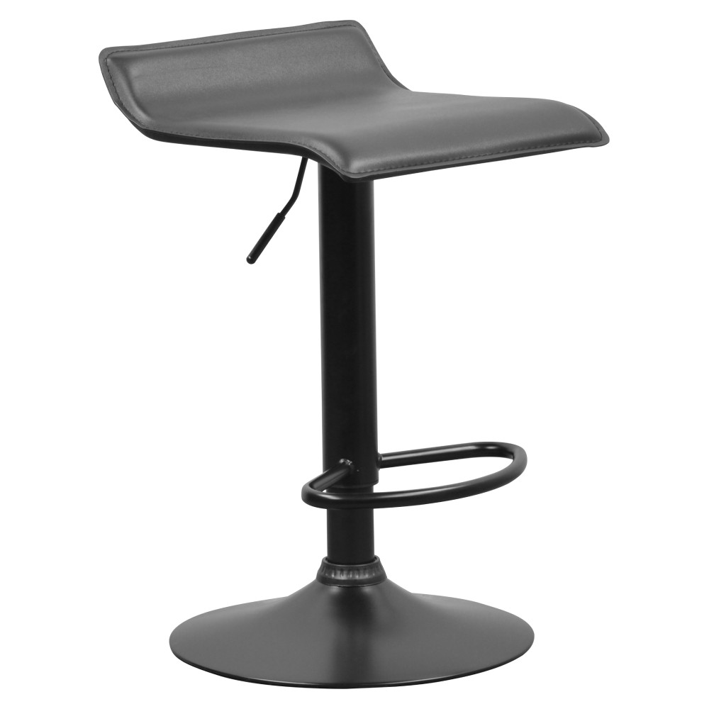 Bárszék, fekete ekobőr, BAILI (RP)