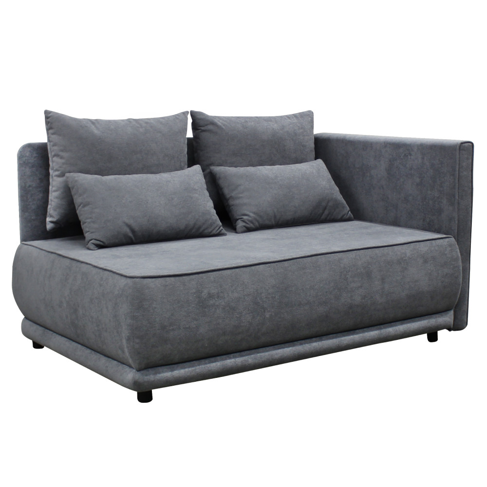 Kihúzható kanapé, szürke, jobbos, LIAMI (RP)
