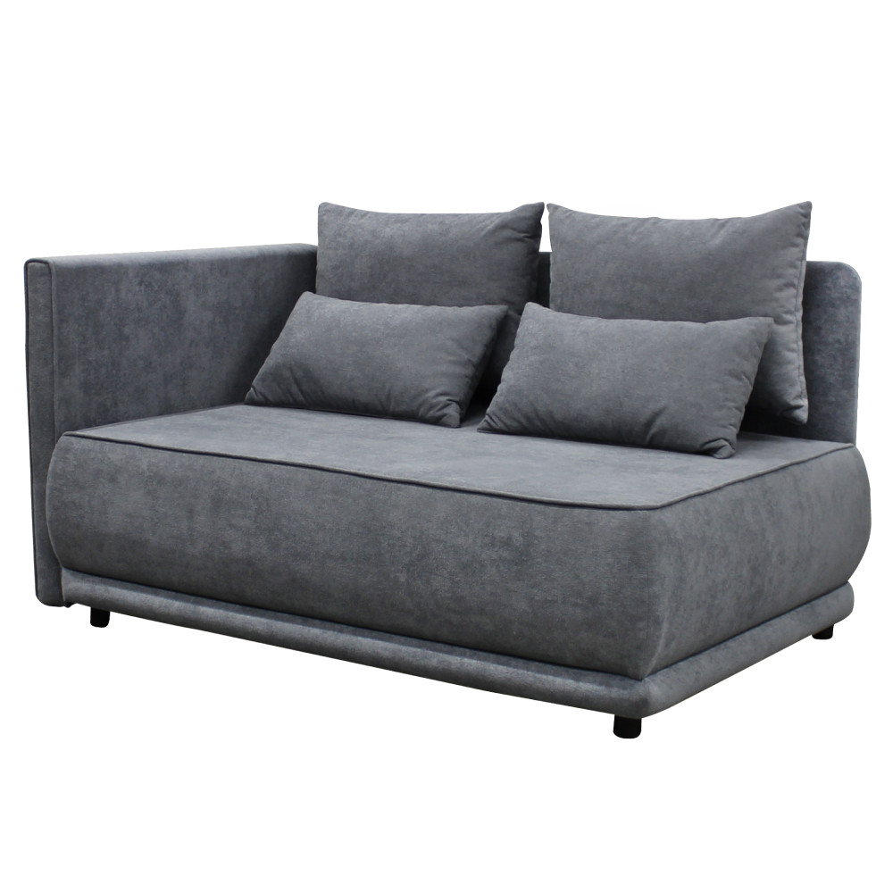 Kihúzható kanapé, szürke, balos, LIAMI (RP)