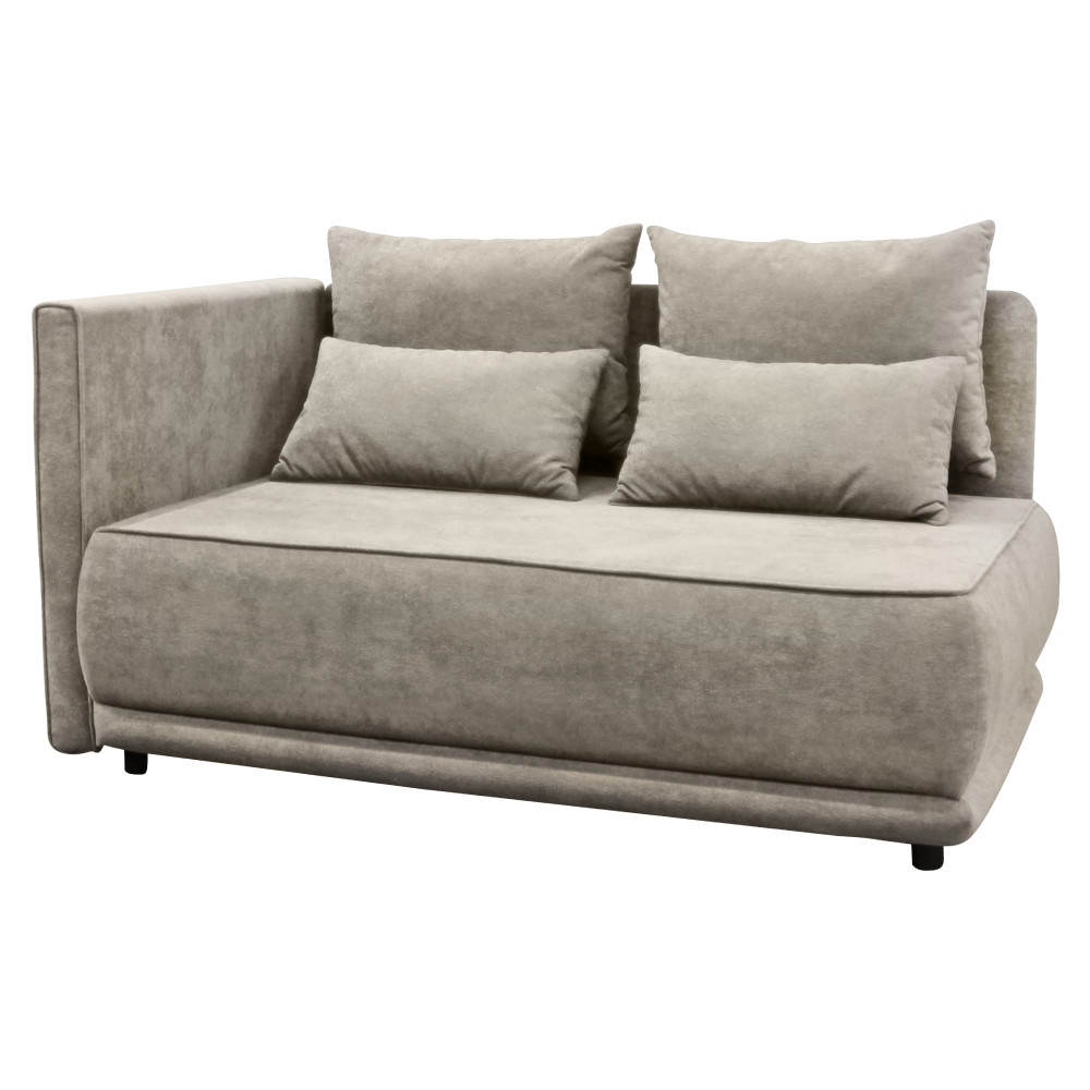 Kihúzható kanapé, bézsesszürke Taupe, balos, LIAMI (RP)