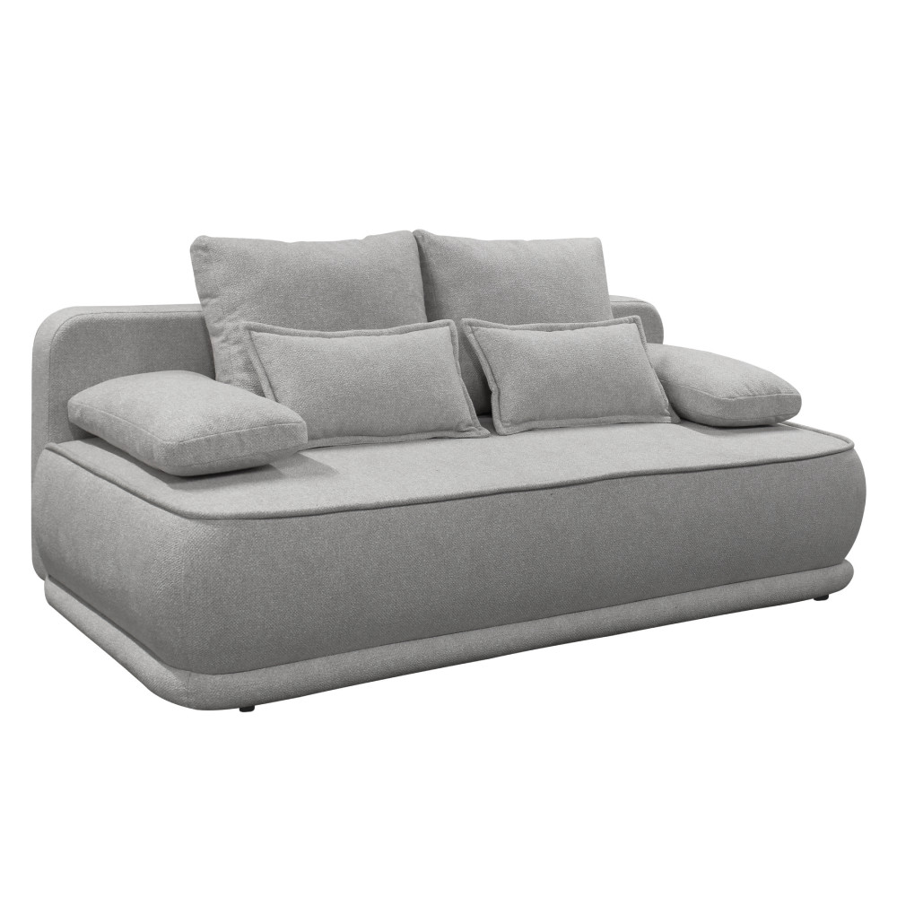 Kihúzható kanapé, szürke melír, LAGO (RP)