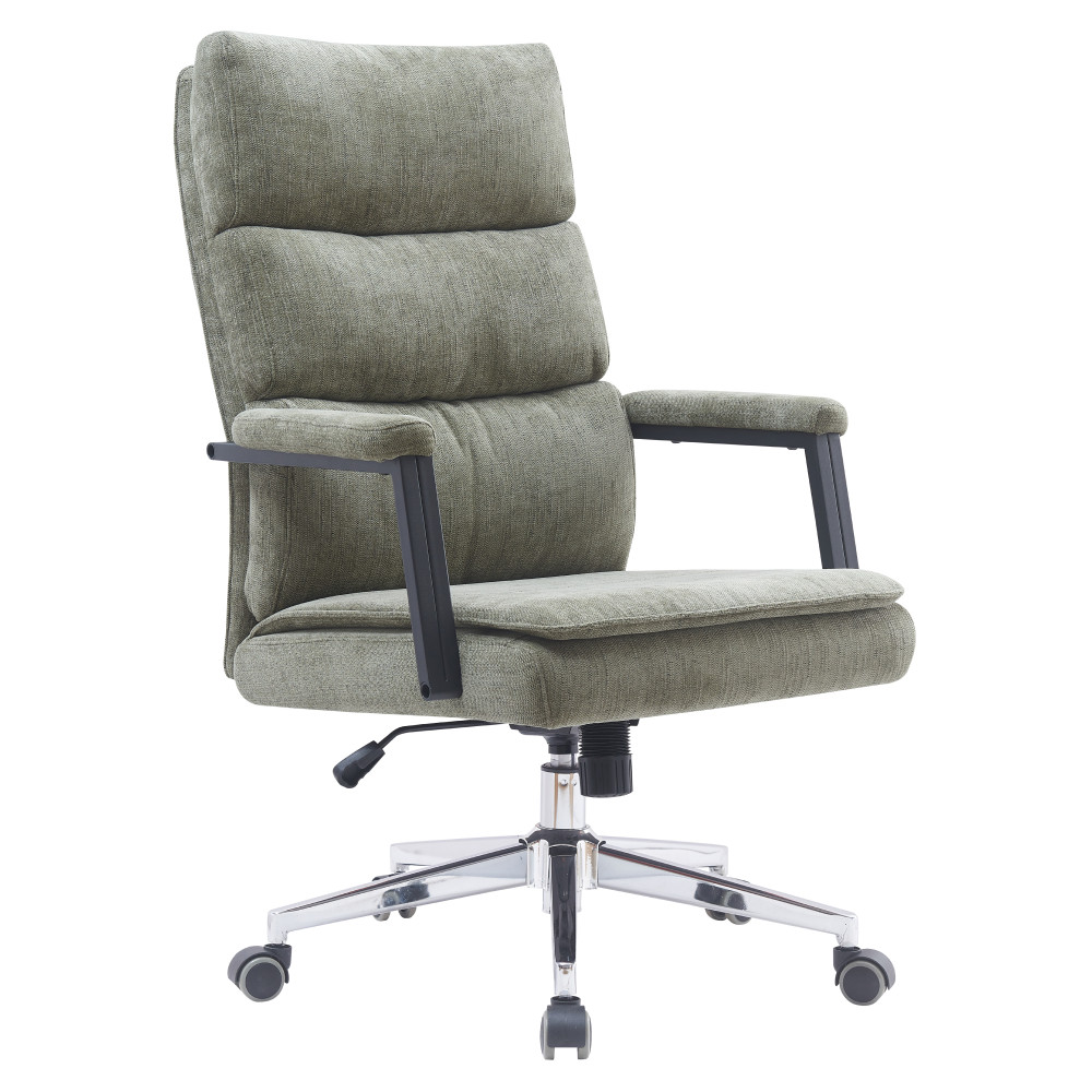 Irodai szék, zöld/króm, ZAVIER (RP)