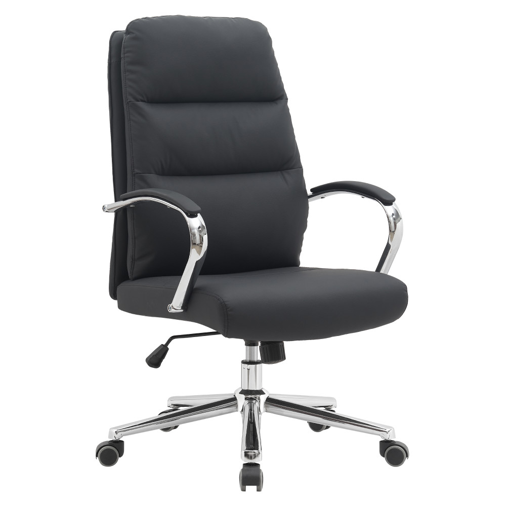 Irodai szék, fekete/króm, ADMON (RP)